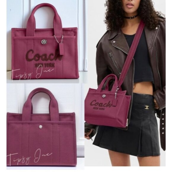 Coach Handbags - NEW!! Coach Cargo 26 Tote/Crossbody in Pink with detachable strap